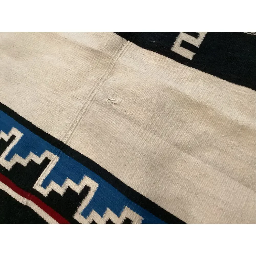 Awesome Rare Texcoco Mexican Rug